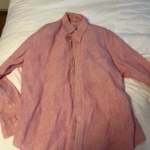Men’s J.Crew Red Striped Men's Shirt